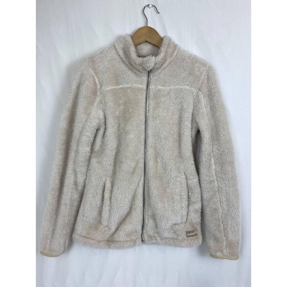 Avalanche Sherpa Jacket Women's Small White 100% Polyester Long Sleeve Full Zip
